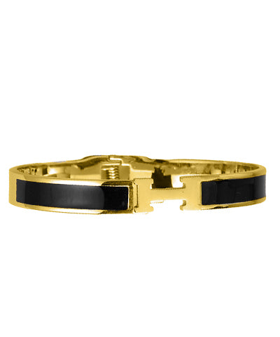 H Bracelet - Black/Gold