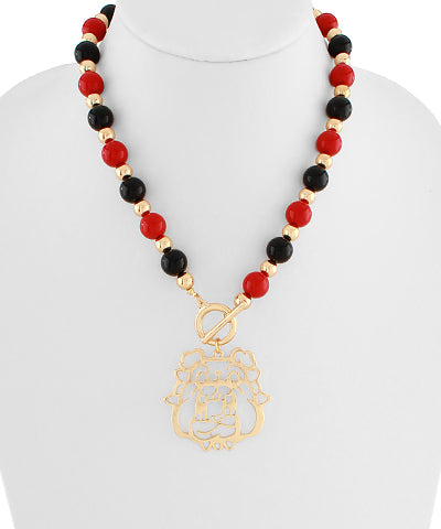 Dawgs Acrylic Ball Necklace