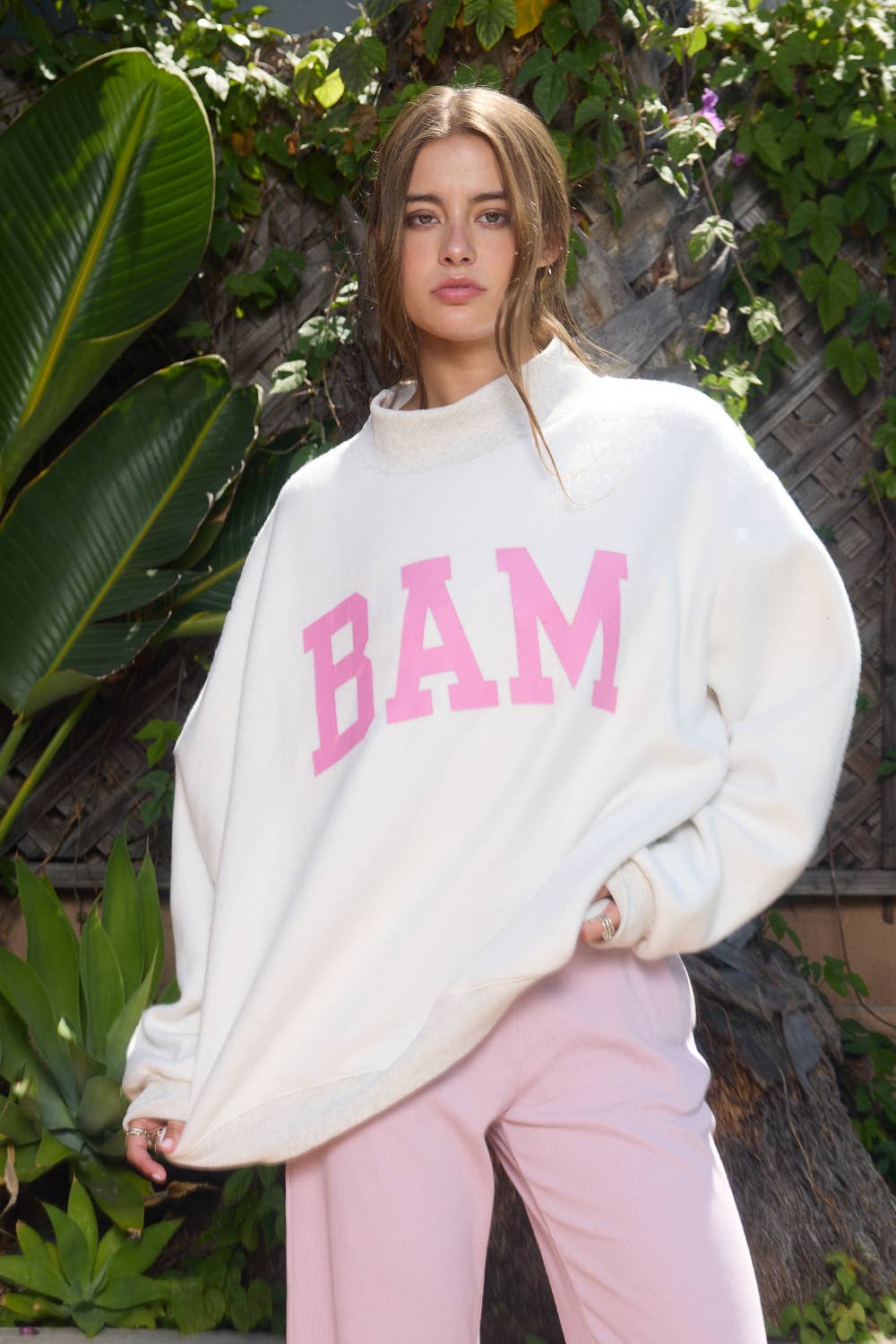 MAHJONG | Reversible "MAHJ" & "BAM" MockNeck Sweatshirt
