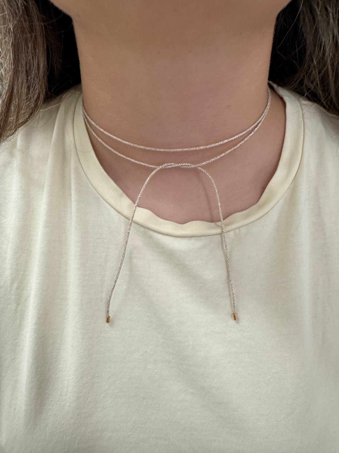 Gold Tie Necklace