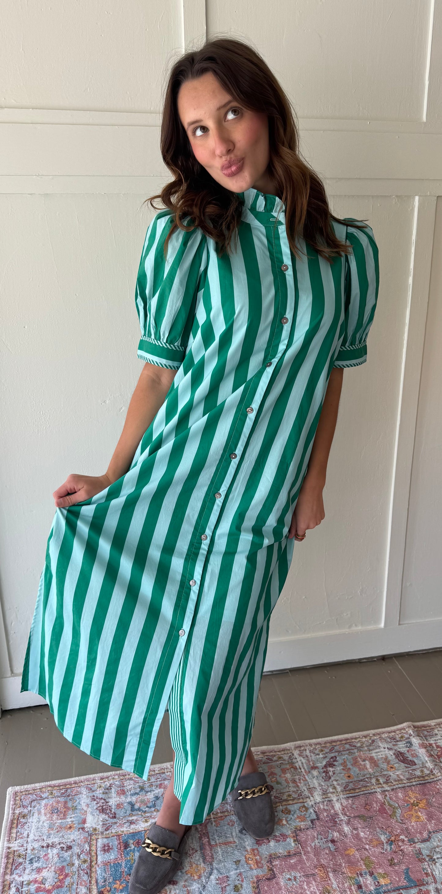 The Addie Stripe Midi