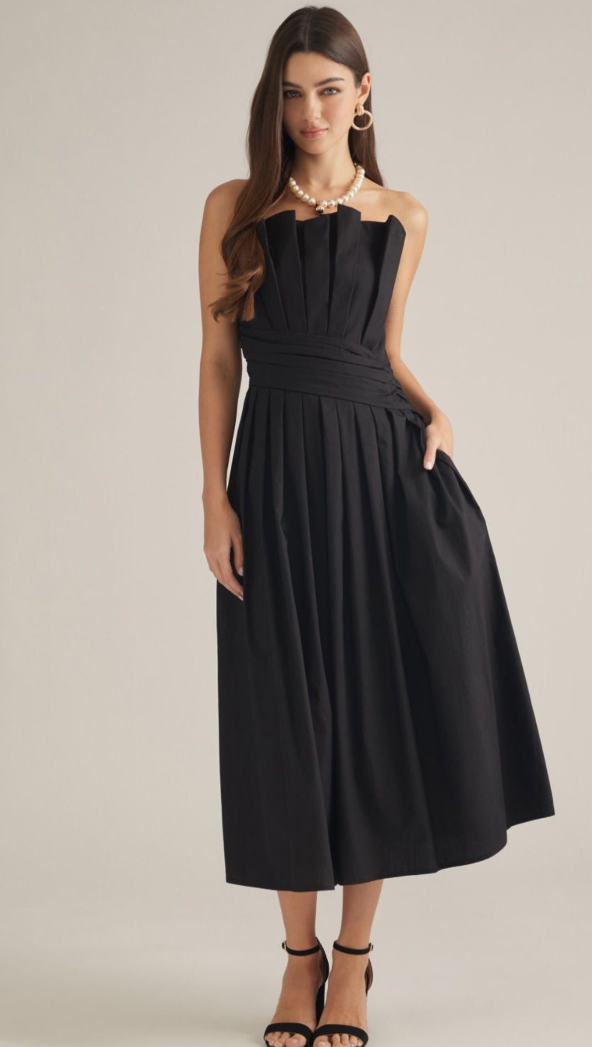Black Ruffle Dress
