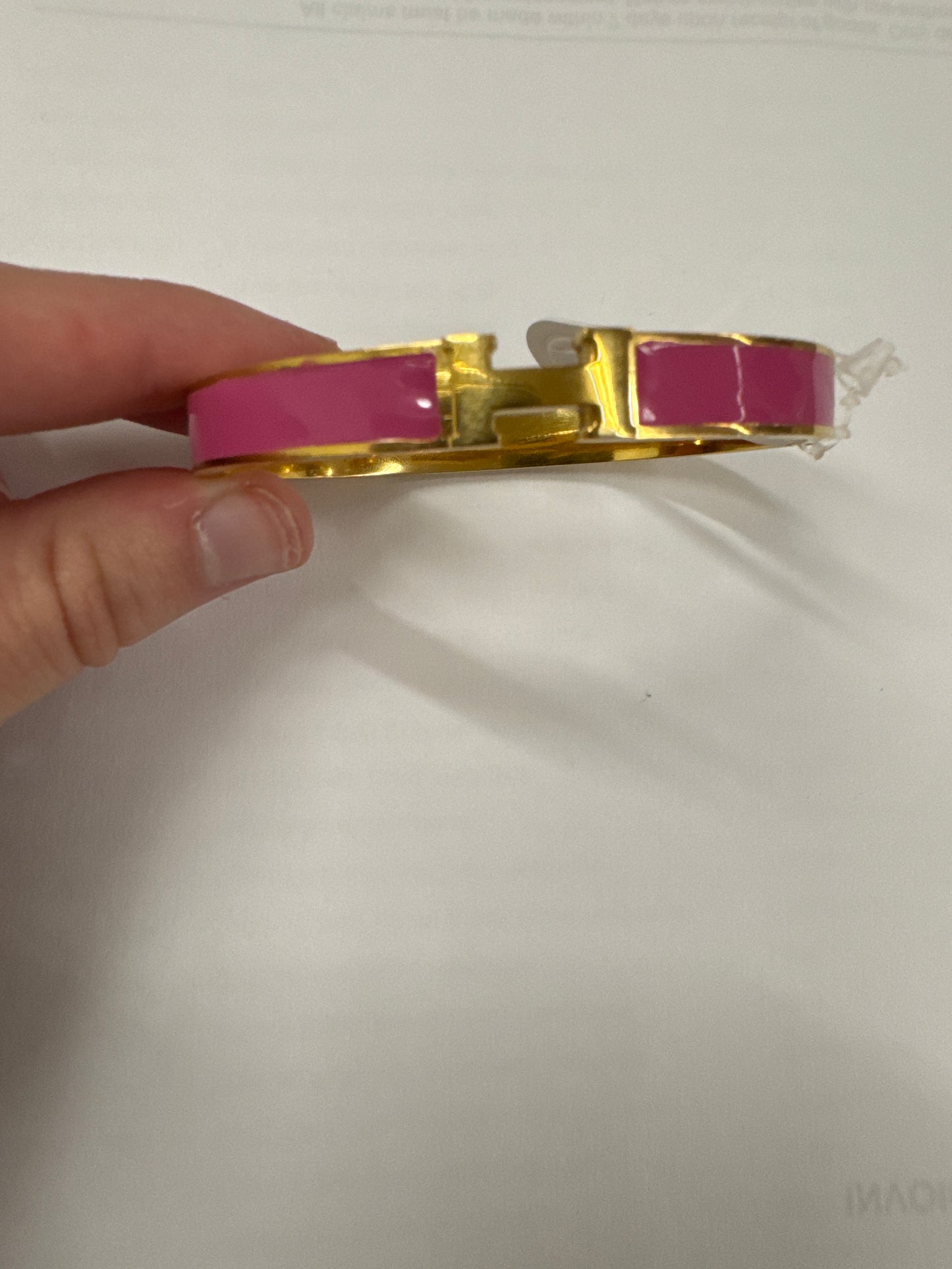 Pink H Bracelet