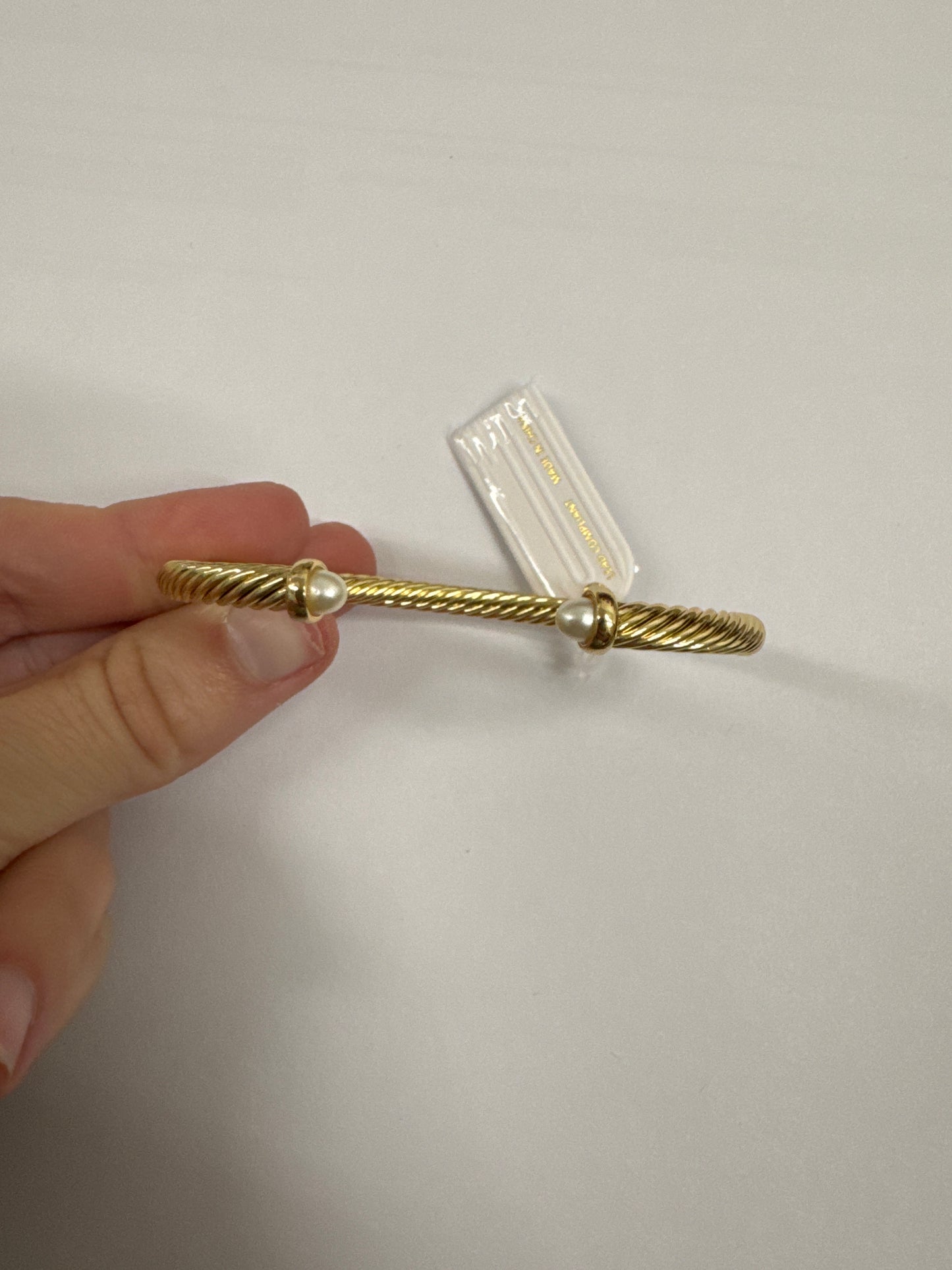 Gold with Pearl Bracelet