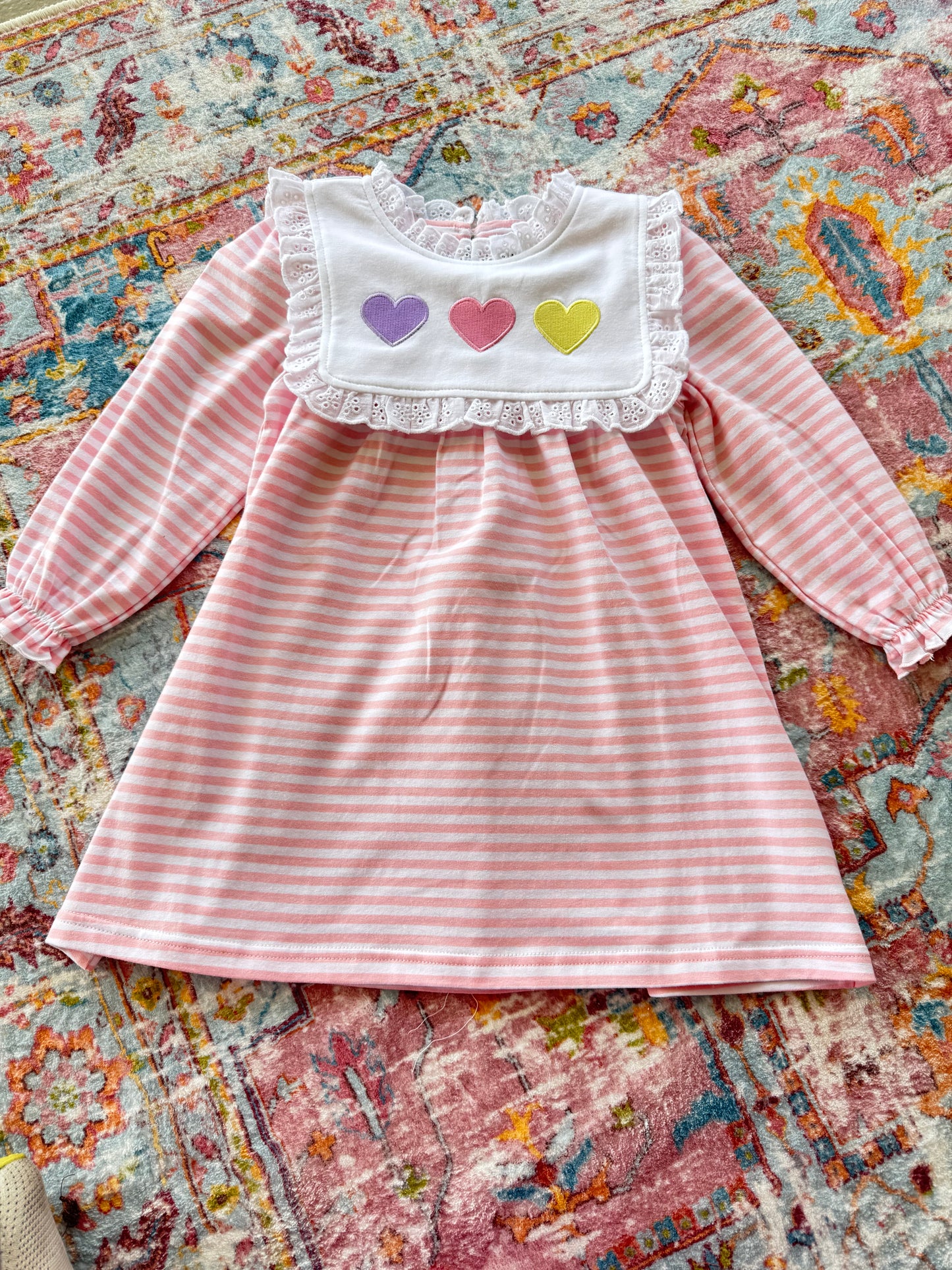 Striped Heart Dress