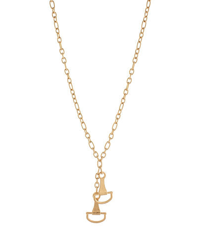 Horsebit Pendant Necklace