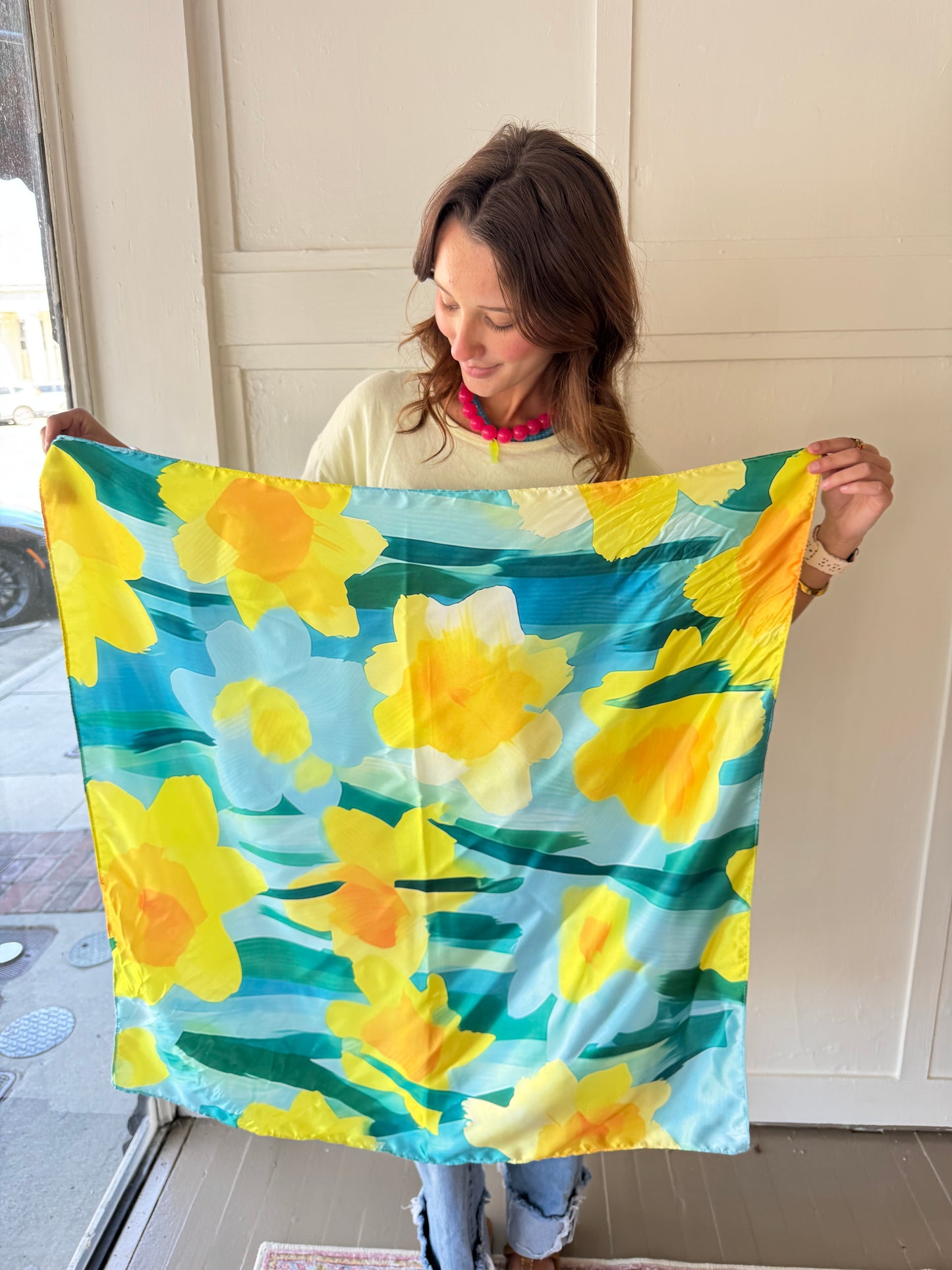 HD Blue & Yellow Scarf