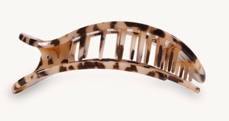Teleties Small Flat Clip “Blonde Tortoise”