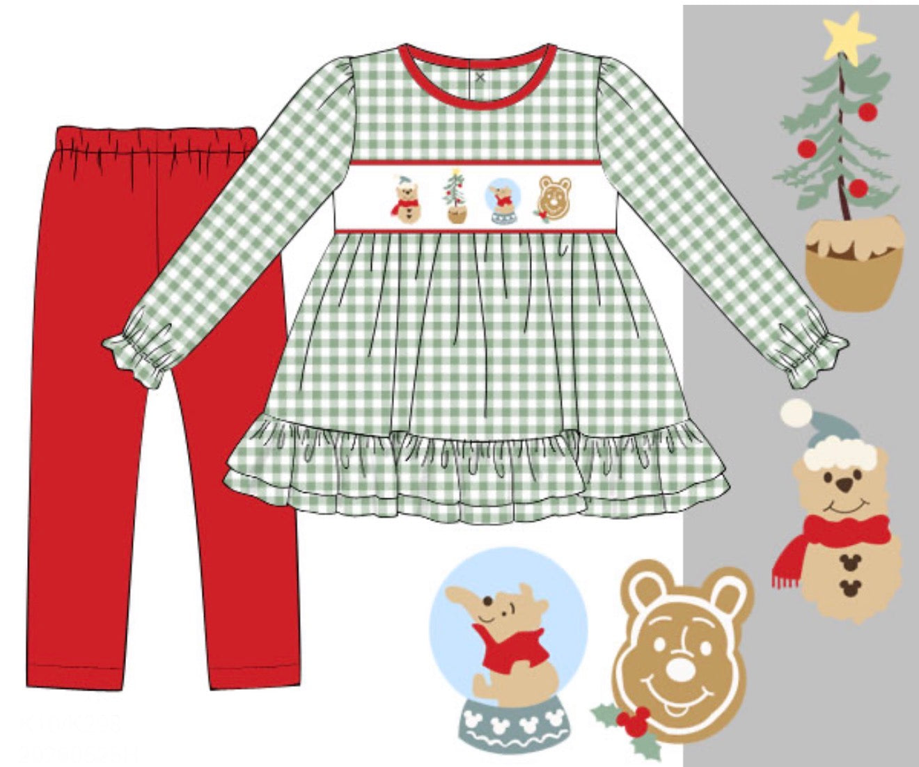 PO92 Holiday Hunny Pot Legging Set