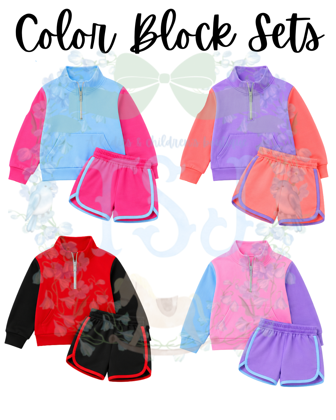 PREORDER: Color Block Sets Girls * Estimated Arrival November