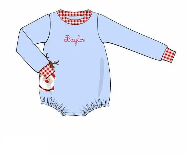 PO92 Santa & Rudolph Bubble White Santa