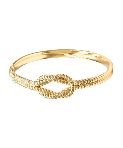 Texture Knot Gold Bracelet