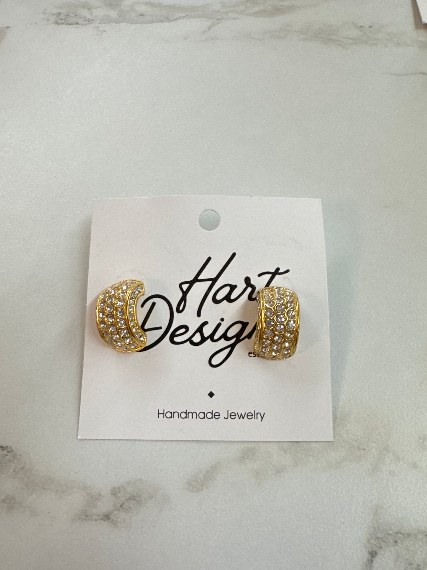 HD Diamond Half Hoop Earrings
