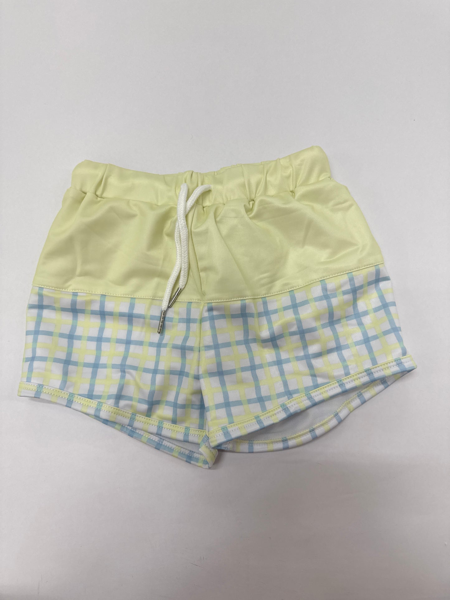 Summertime Gingham Swim Trunk