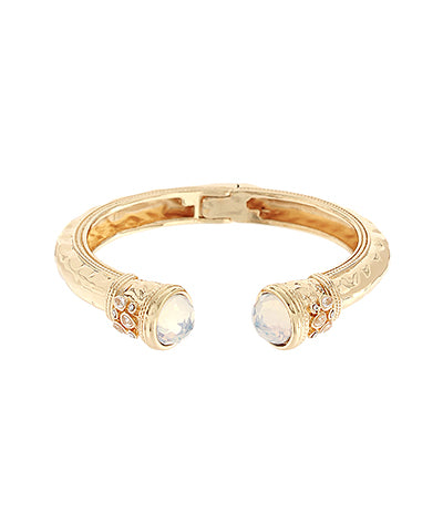 Antique Cuff Bracelet - White Opal