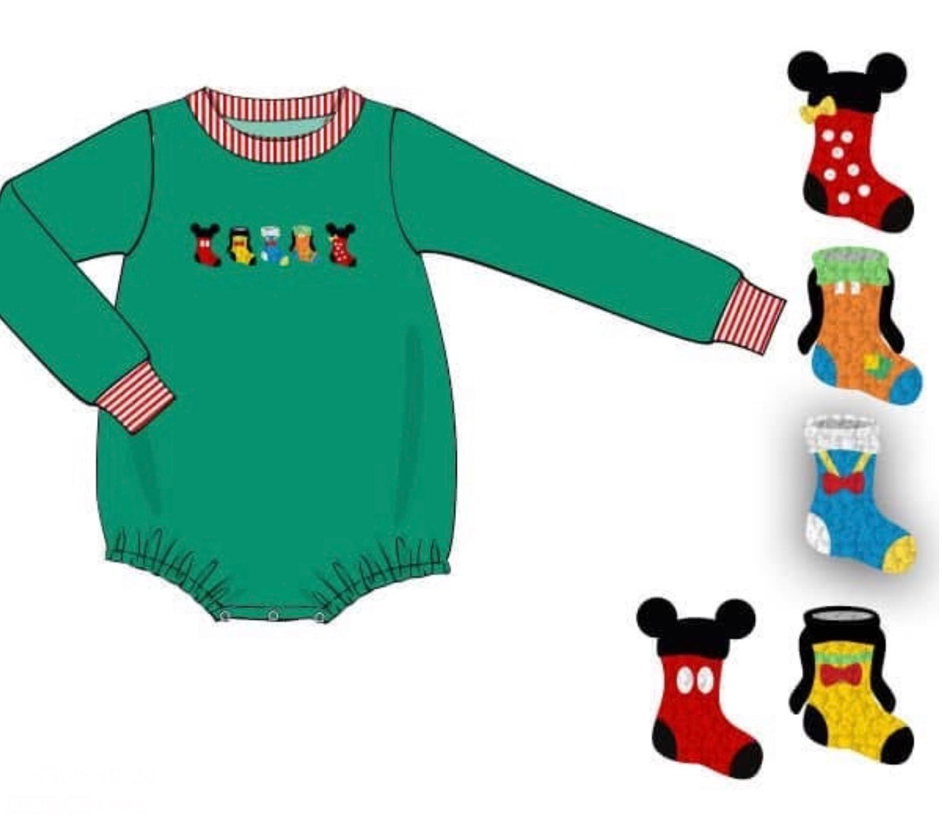 PO92 French Knot Stockings & Ornaments Bubble