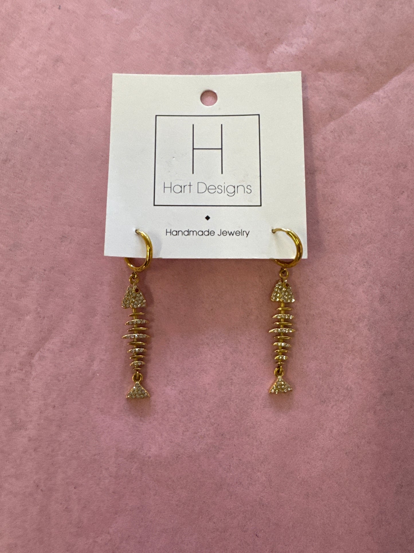Hart Designs Gold Dangle Fish Earrings