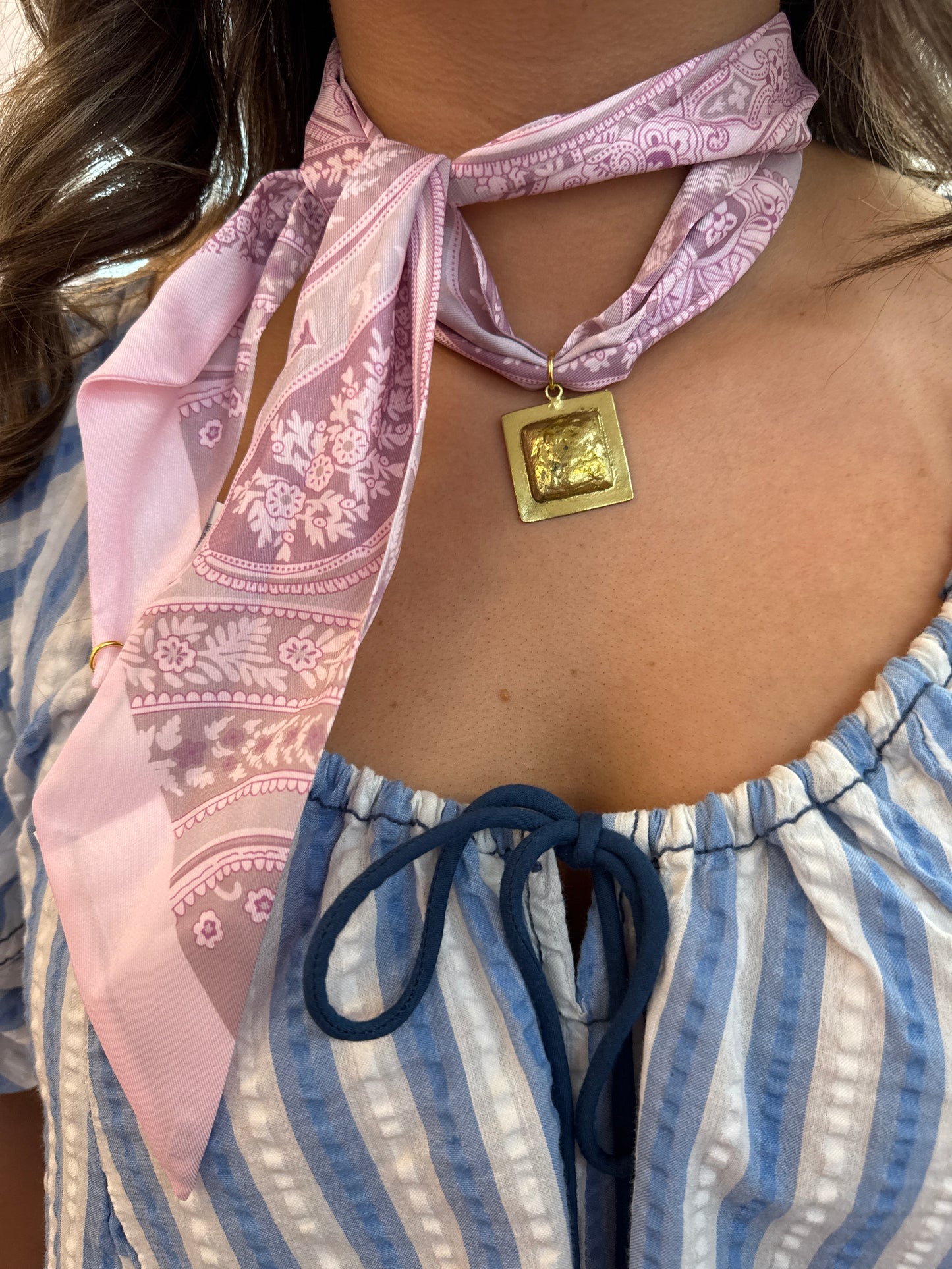 Hart Designs Green Cross Scarf Necklaces