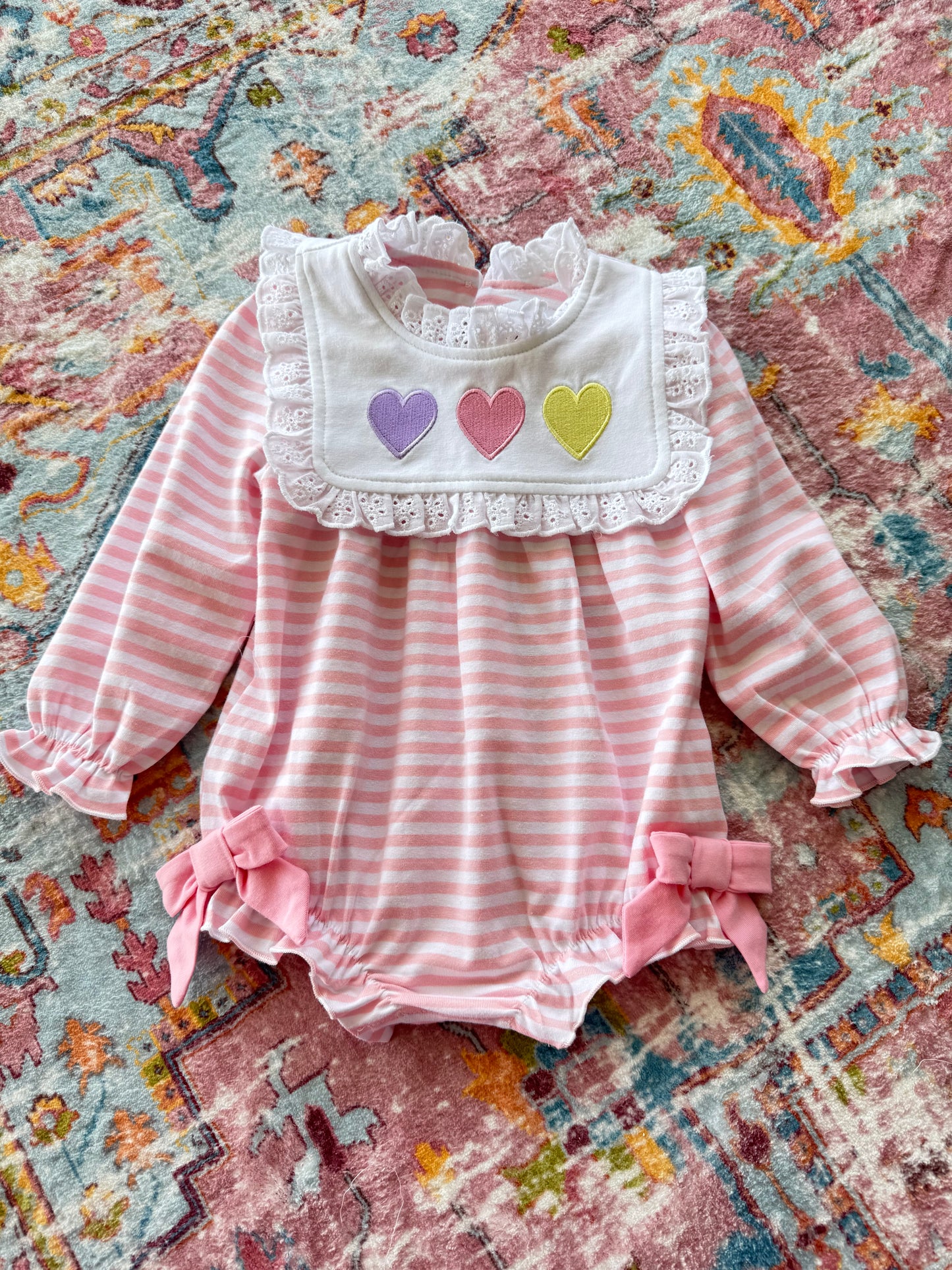 Striped Heart Bubble