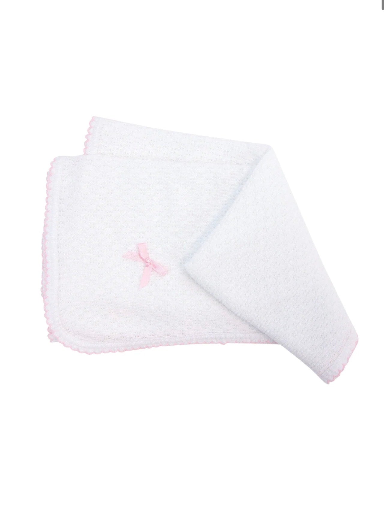 Paty Knit Blanket W/ Trim