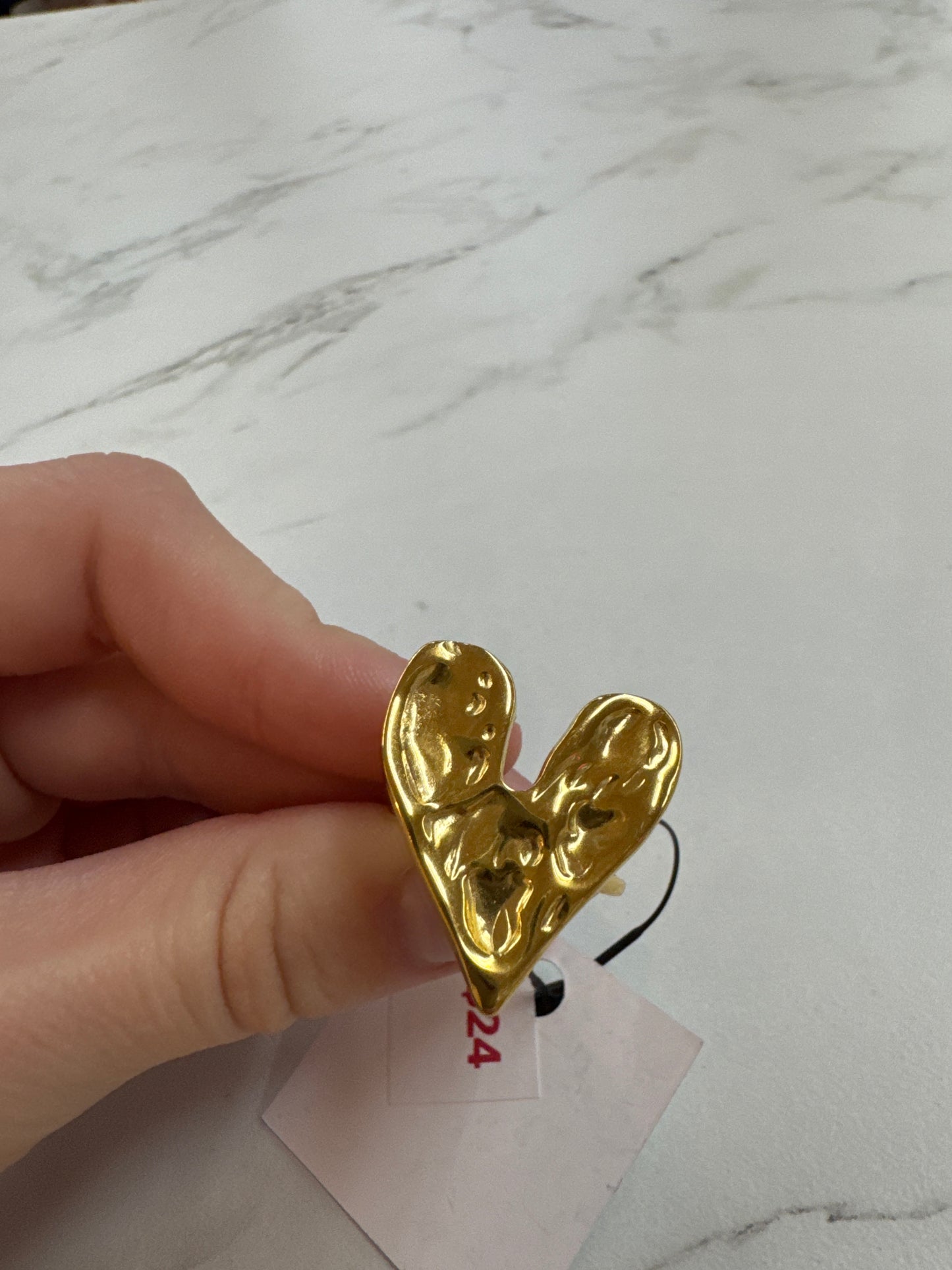 HD Adjustable Heart Ring