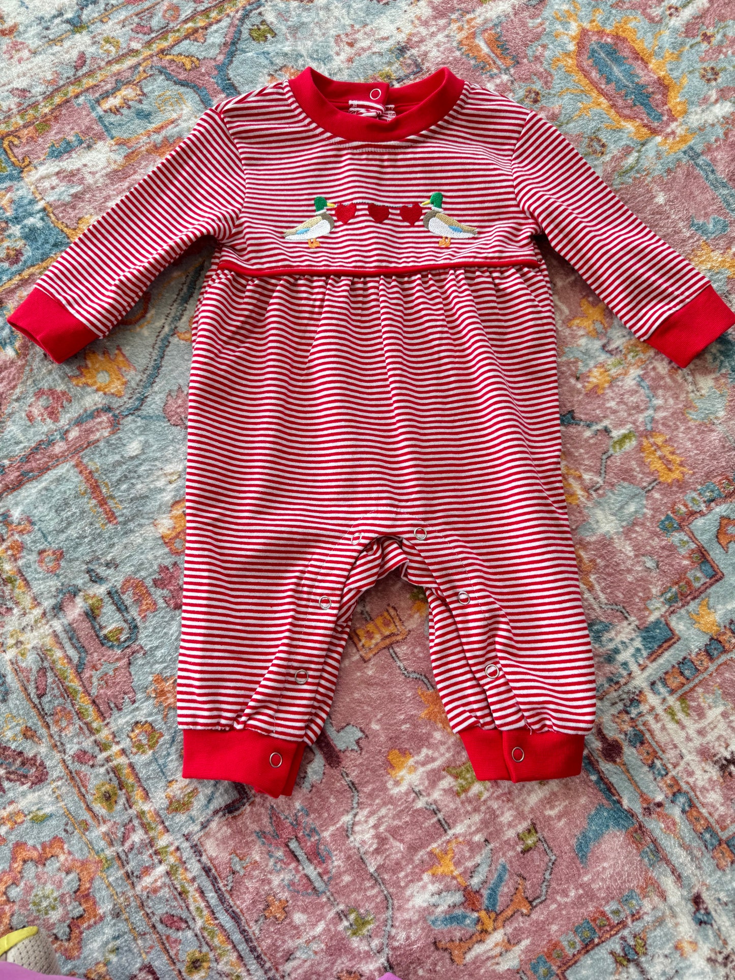 Jellybean Duck Love Romper