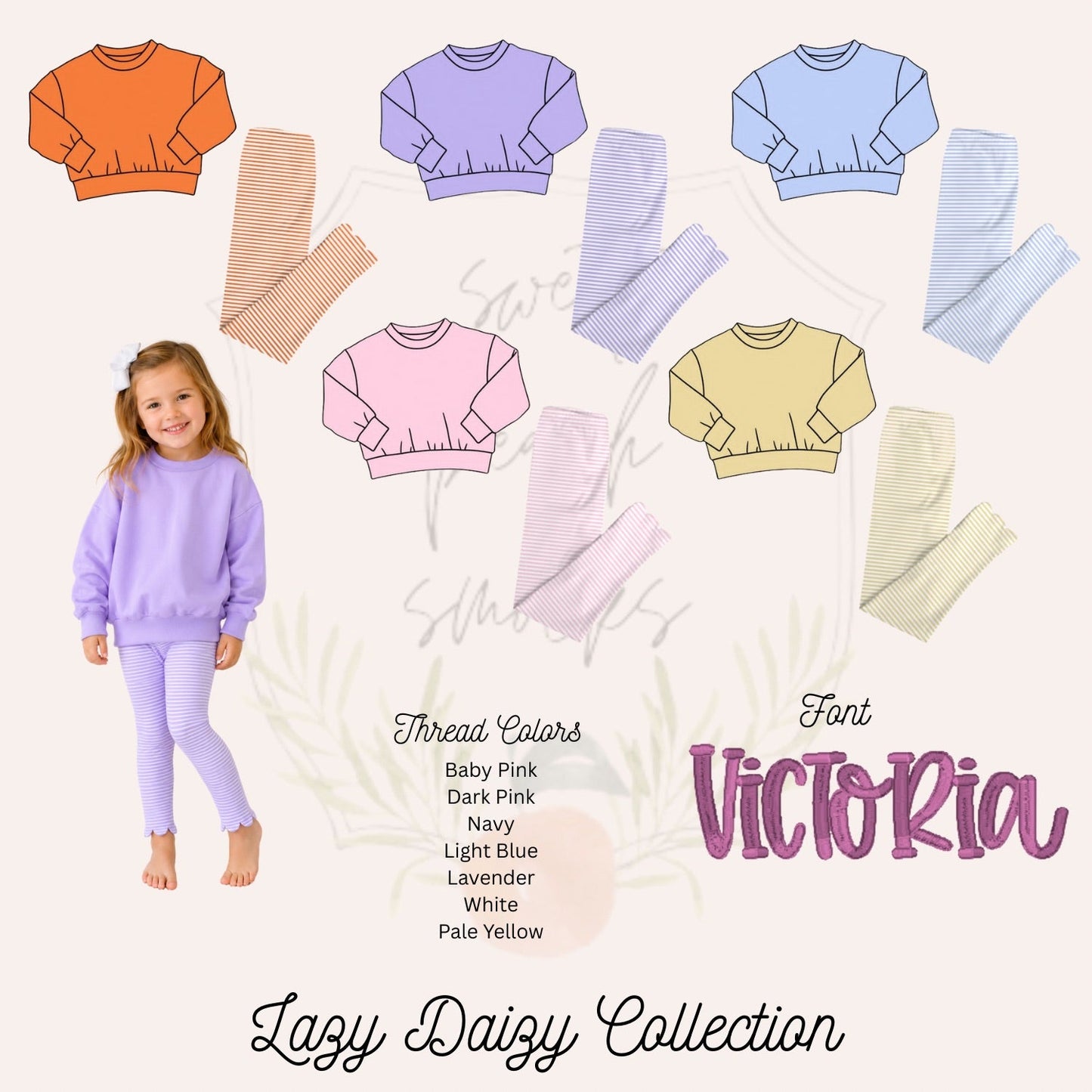 Lazy Daizy Pink Sweatshirt & Leggings Set - ETA NOVEMBER