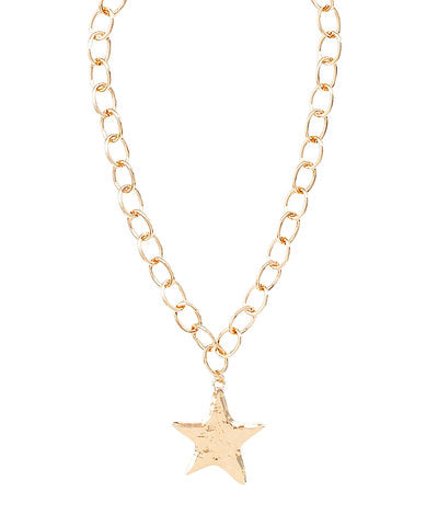 Textured Star Necklace