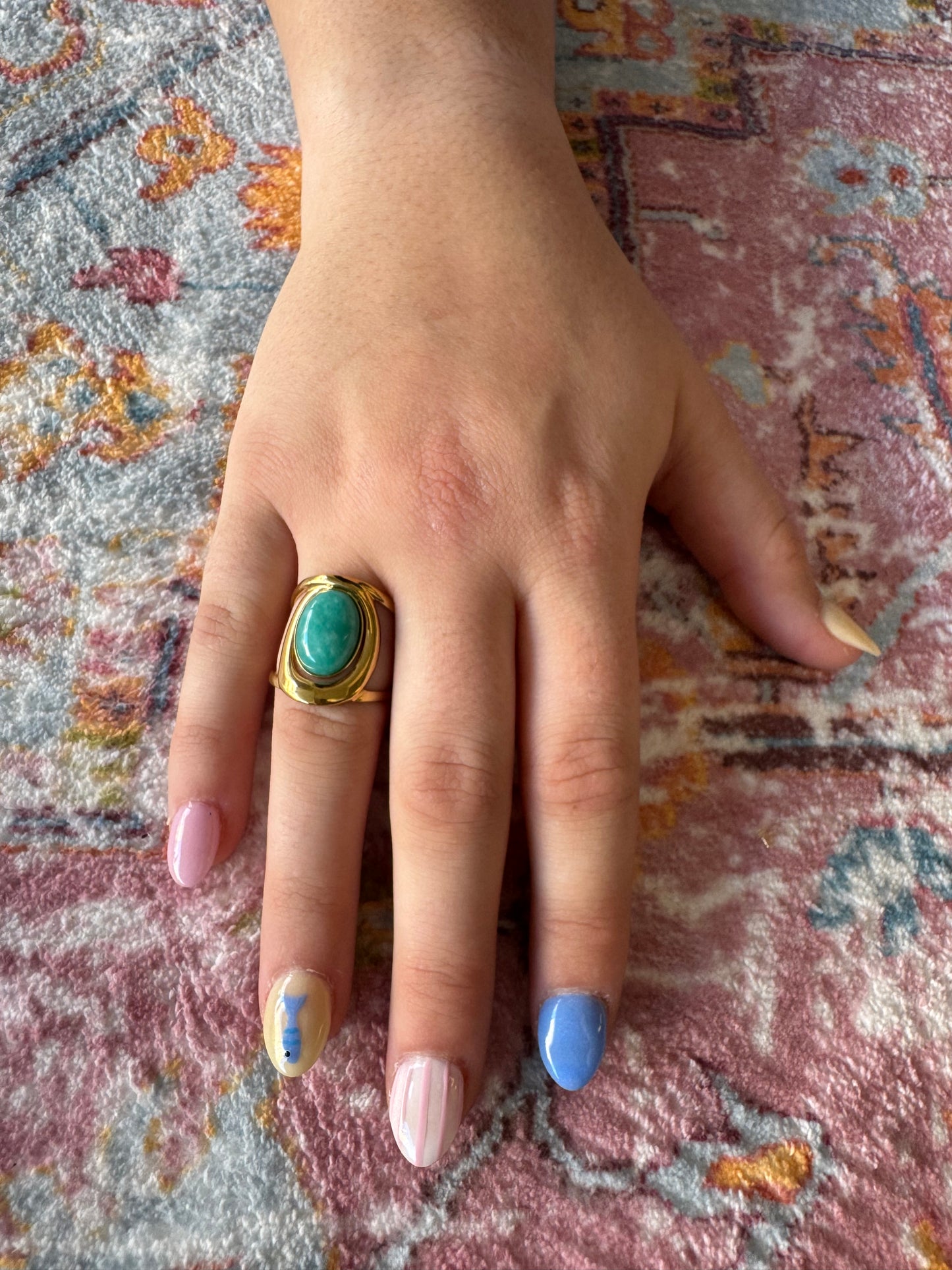 Hart Designs Turquoise & Gold Ring