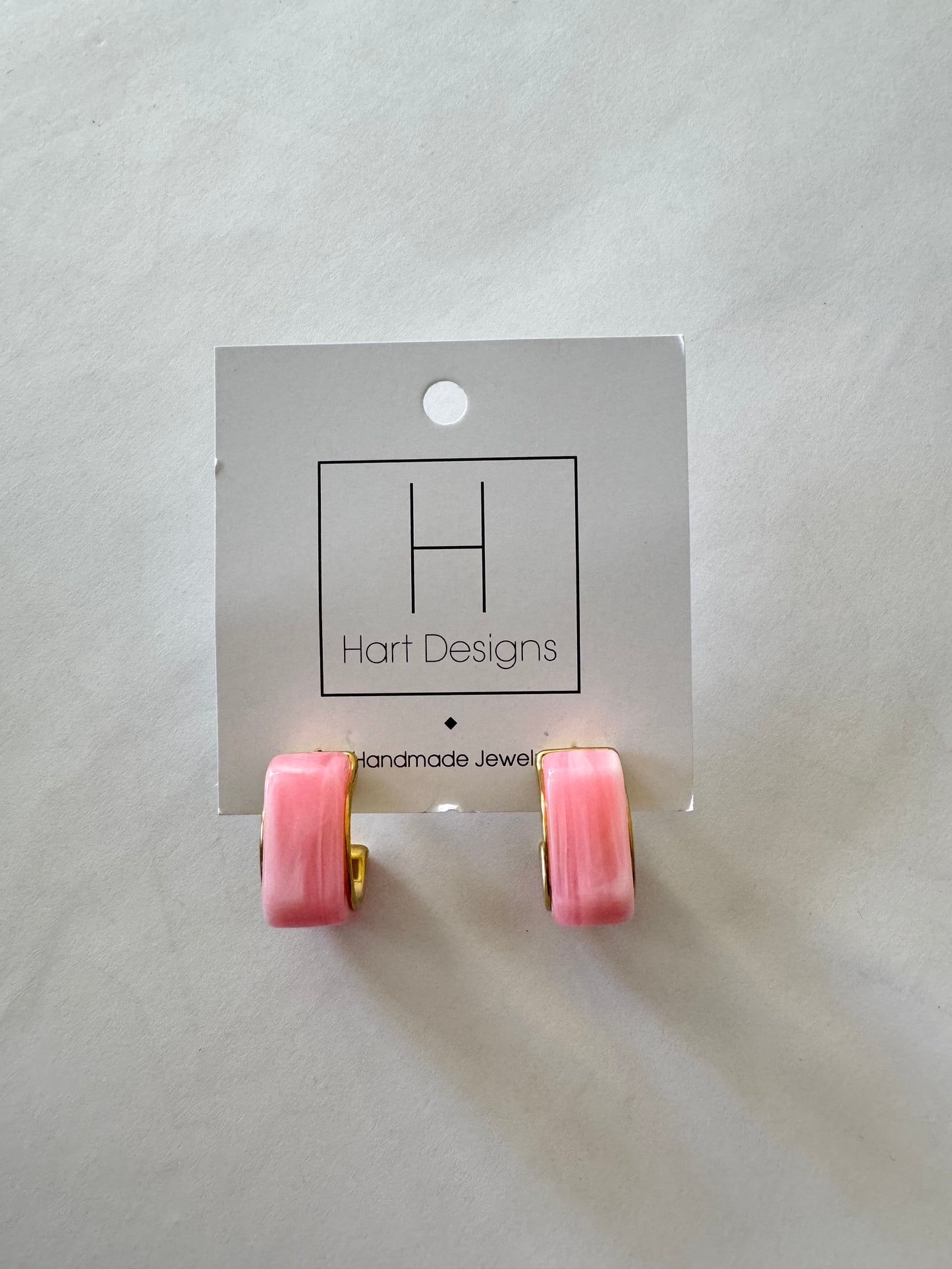 Hart Designs Marble Hoops