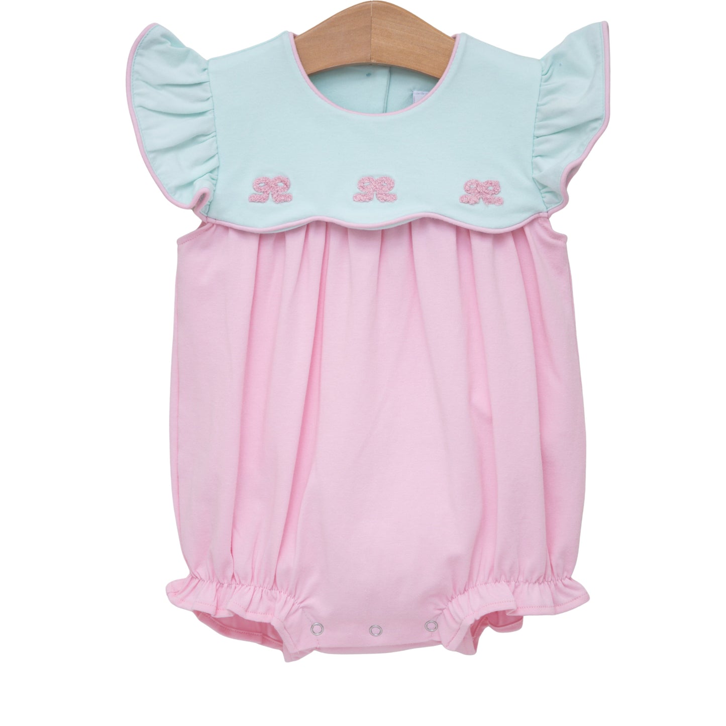 Jellybean Summer - French Knot Bow Scallop Bubble