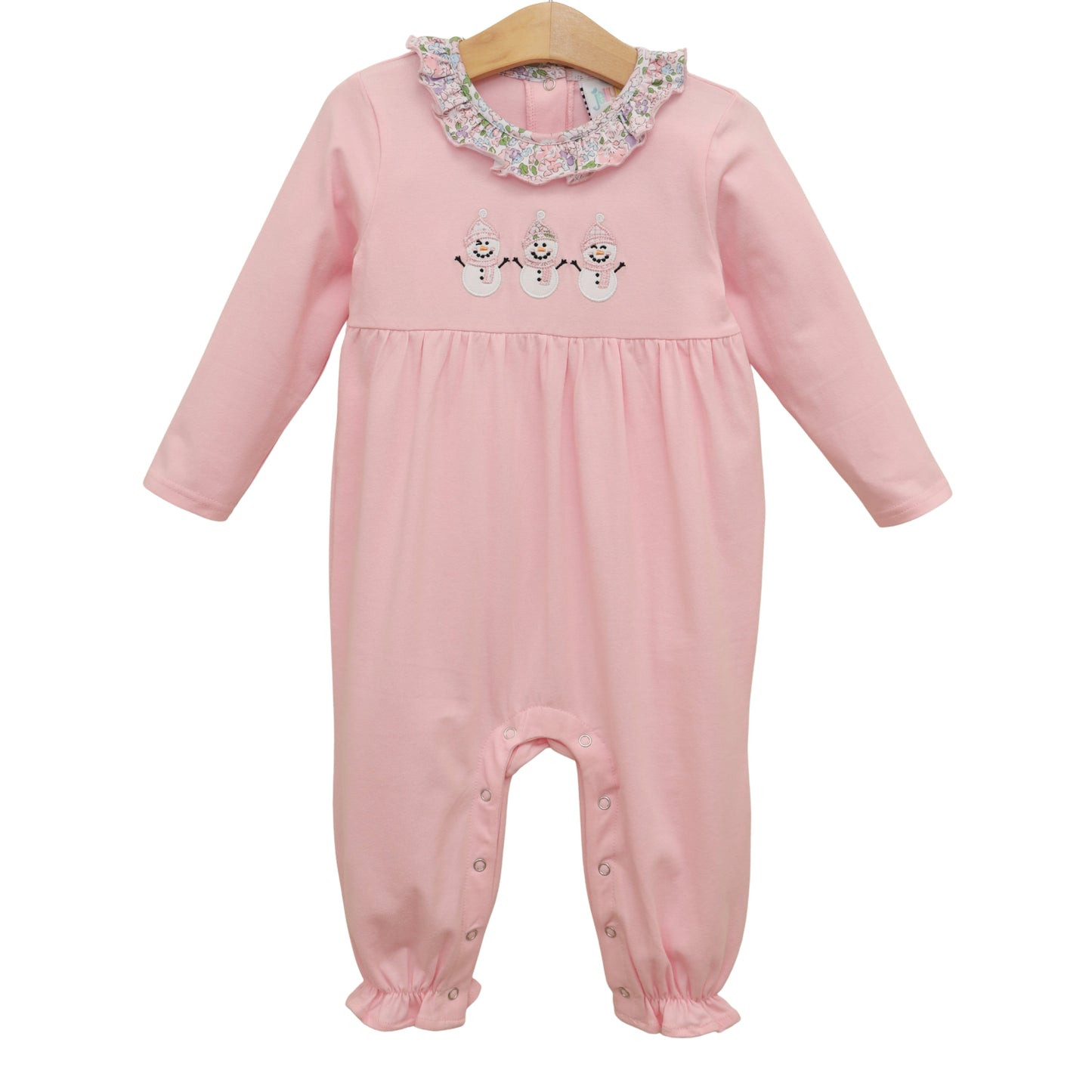 Jellybean Christmas: Frosty Friends Ruffle Romper