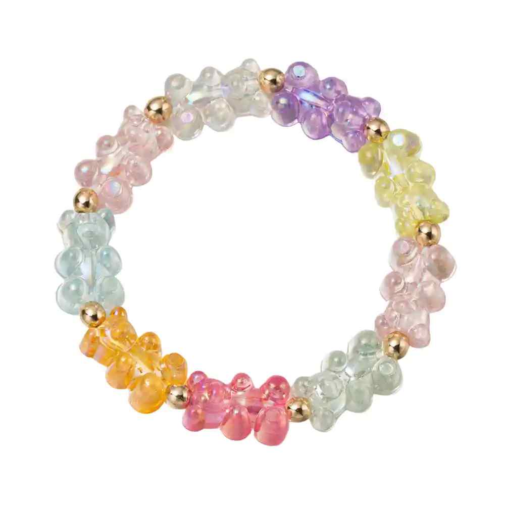 Kids Multi Gummy Bear Stretch Bracelet