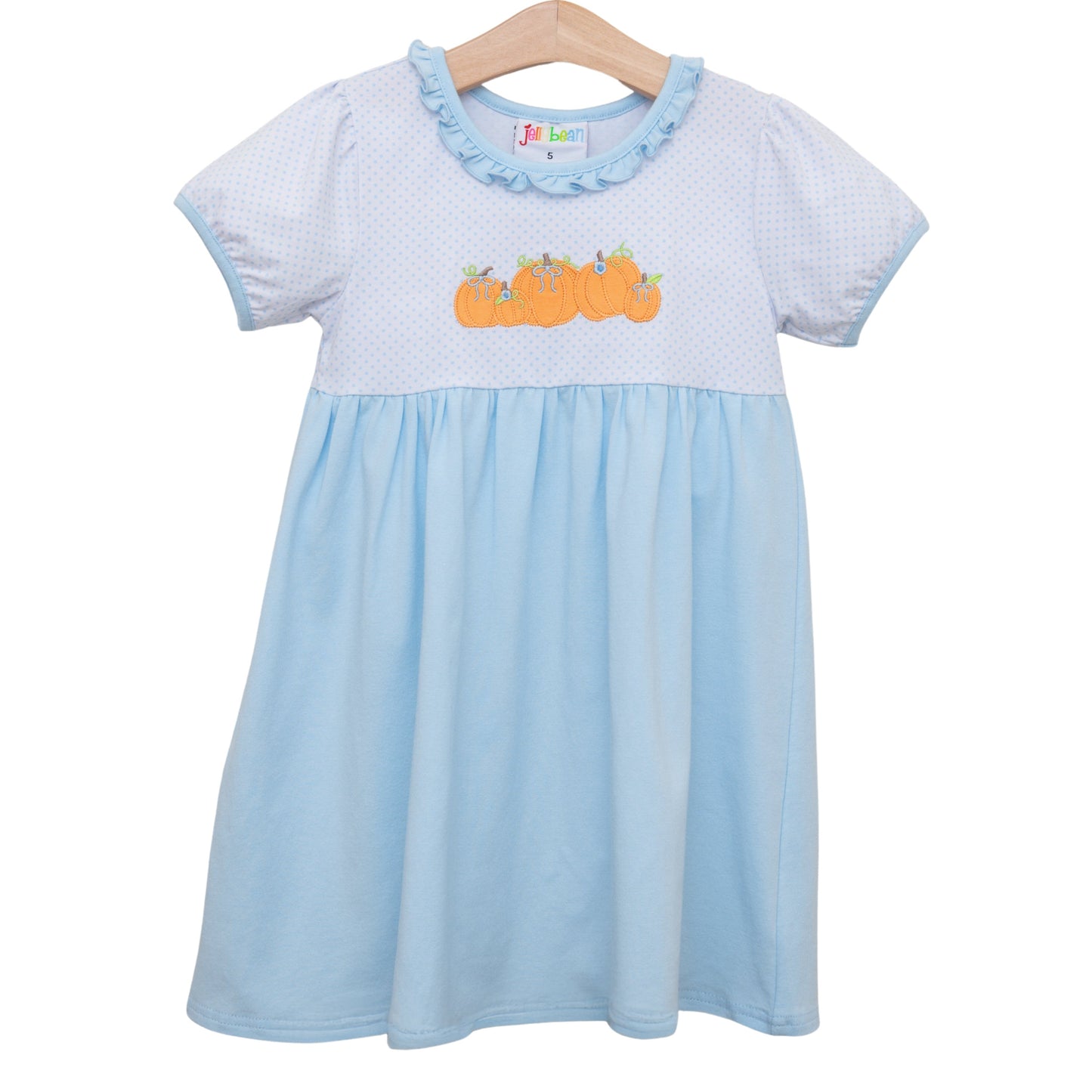 Pick of the Patch Ruffle Dress *JELLYBEAN PUMPKIN PREORDER*