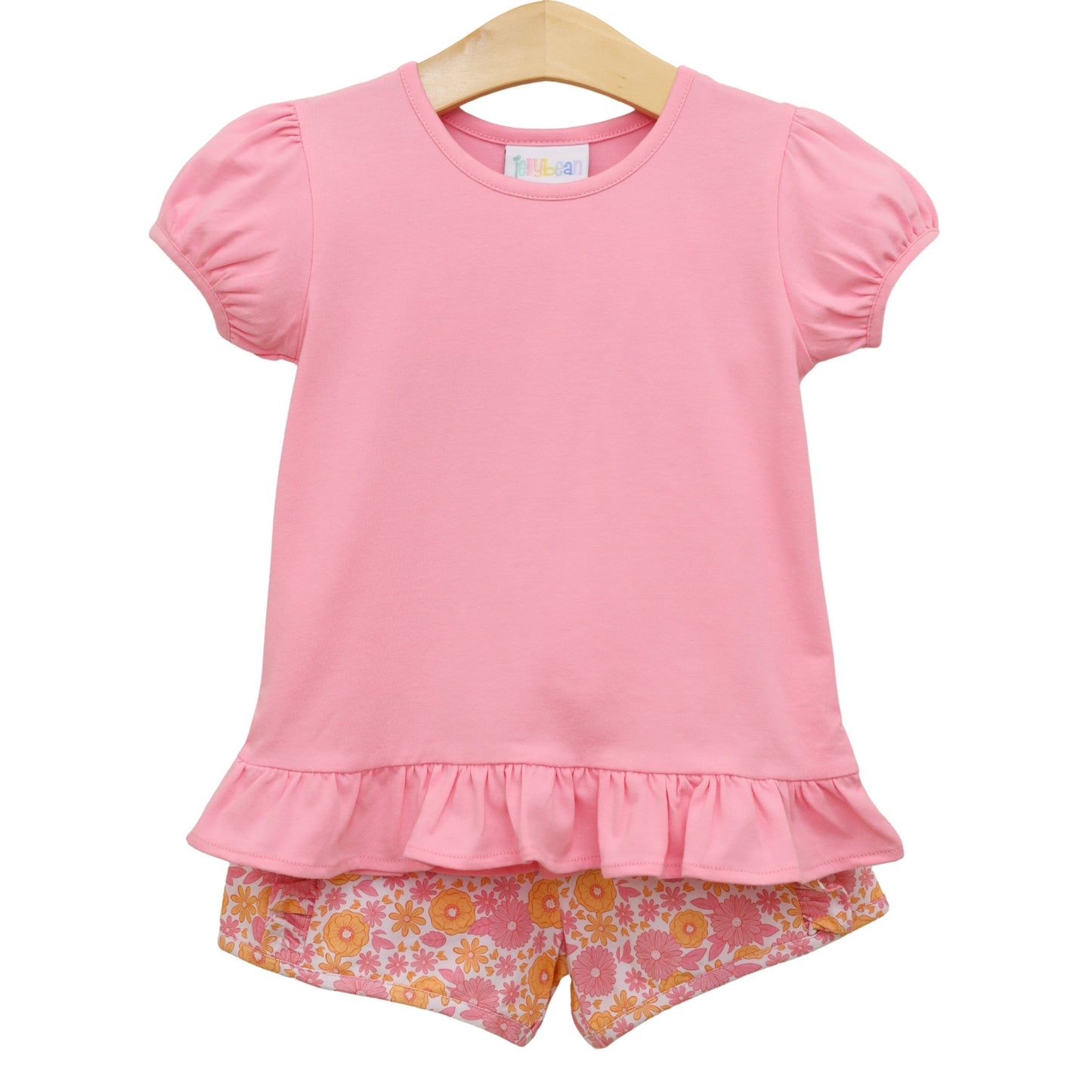 Pumpkin Petals Ruffle Short Set *JELLYBEAN PUMPKIN PREORDER*