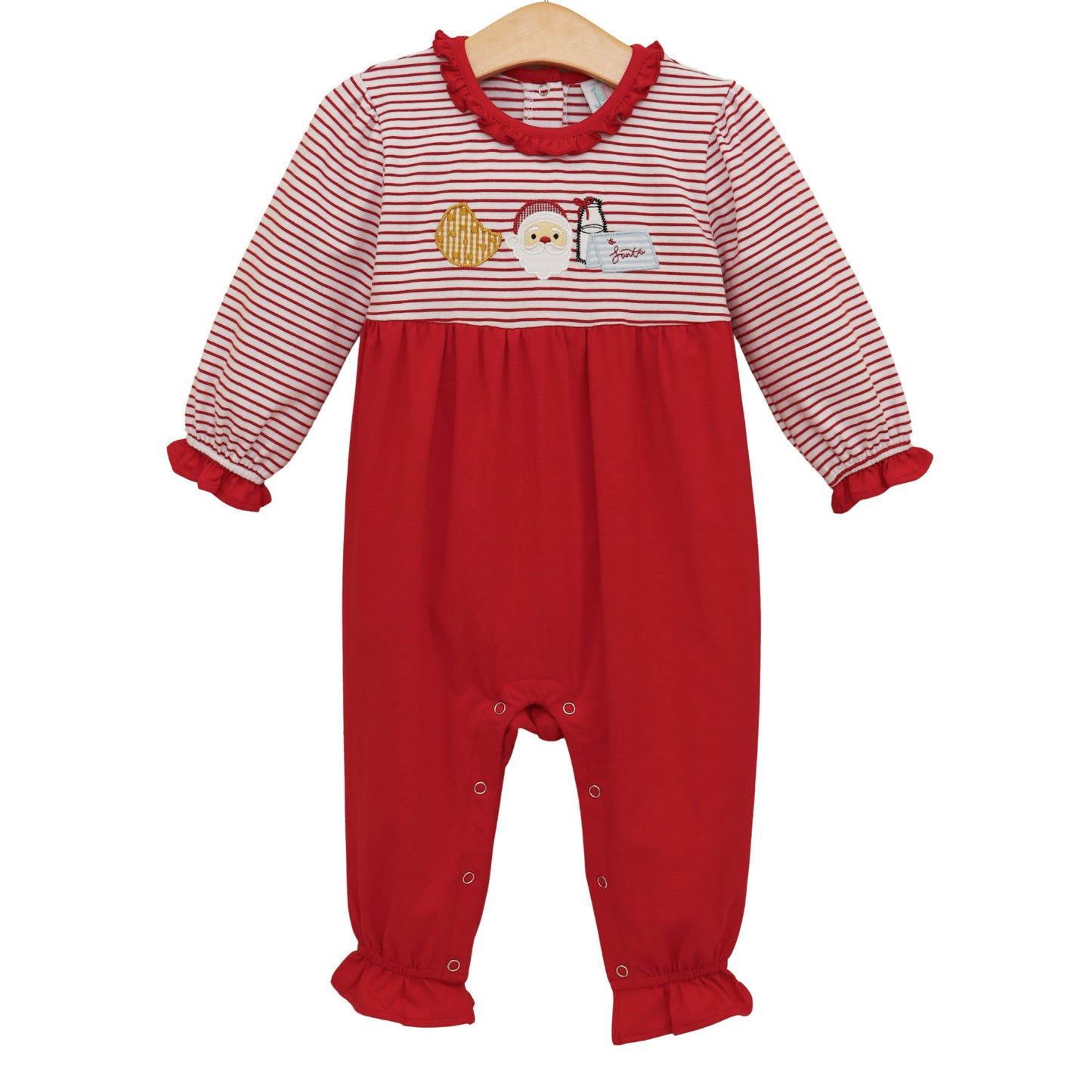 Jellybean Christmas: Santa's Treats Ruffle Romper