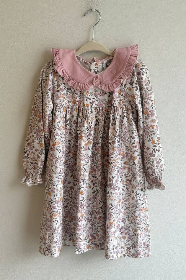 Mauve Fall Floral Dress