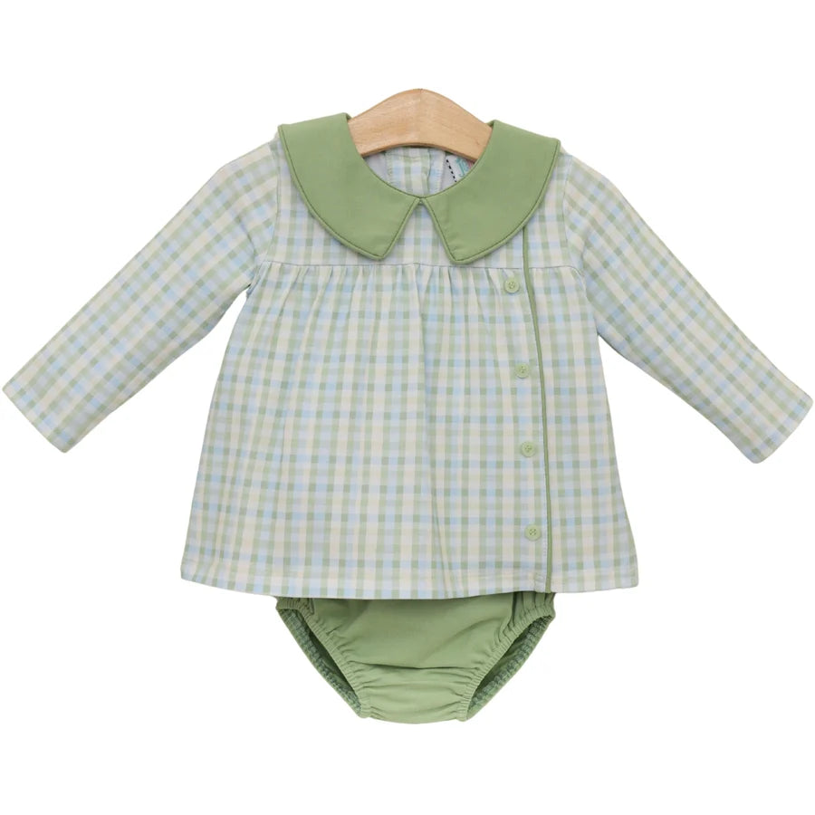Basin Plaid Liam Diaper Set