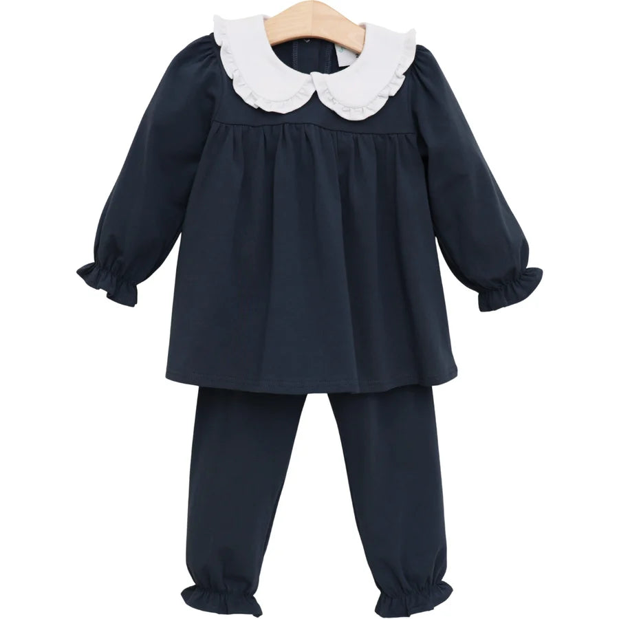 Navy Catherine Bloomer Pants Set