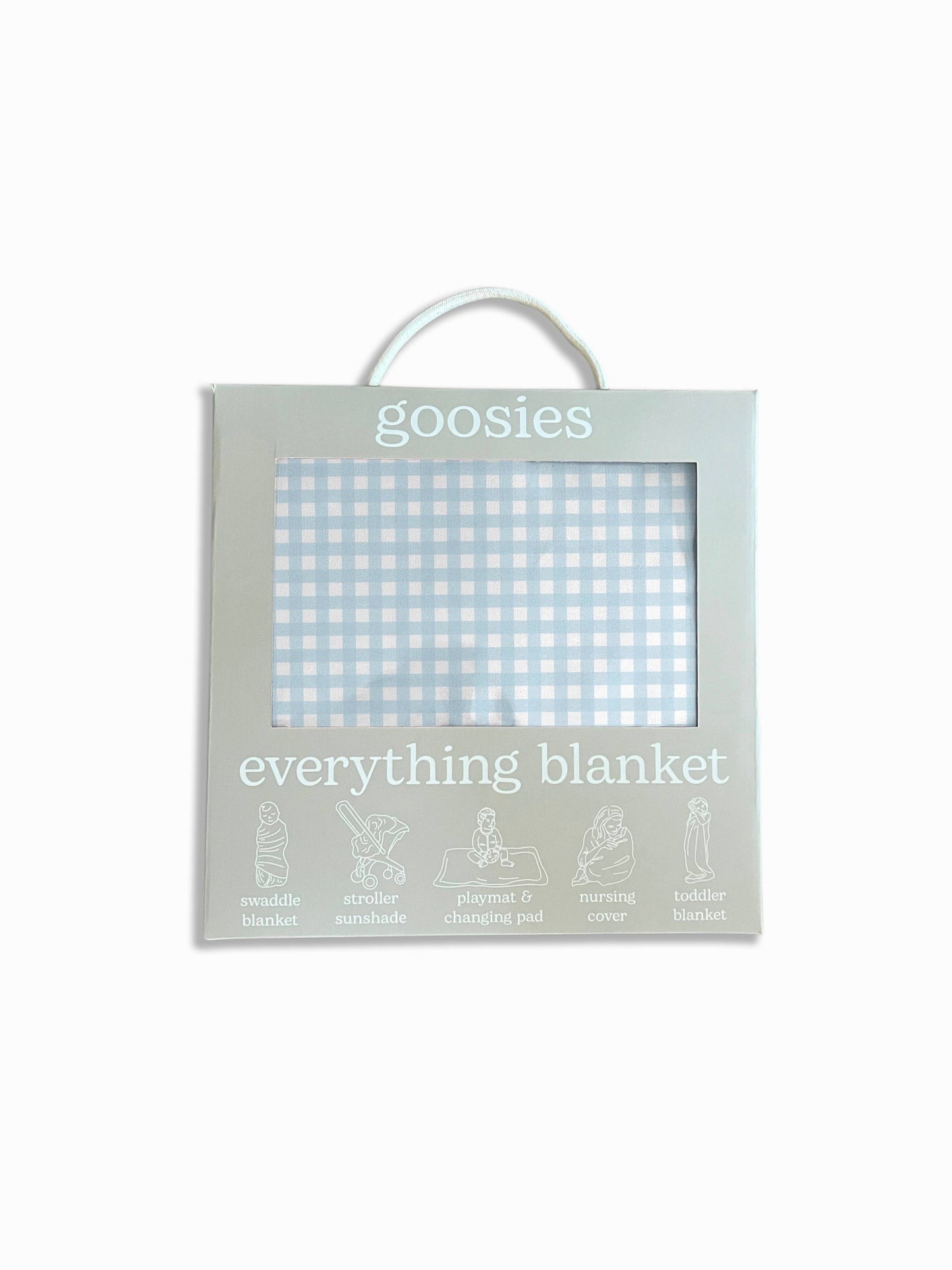 Baby Boy Blue Gingham Everything Blanket