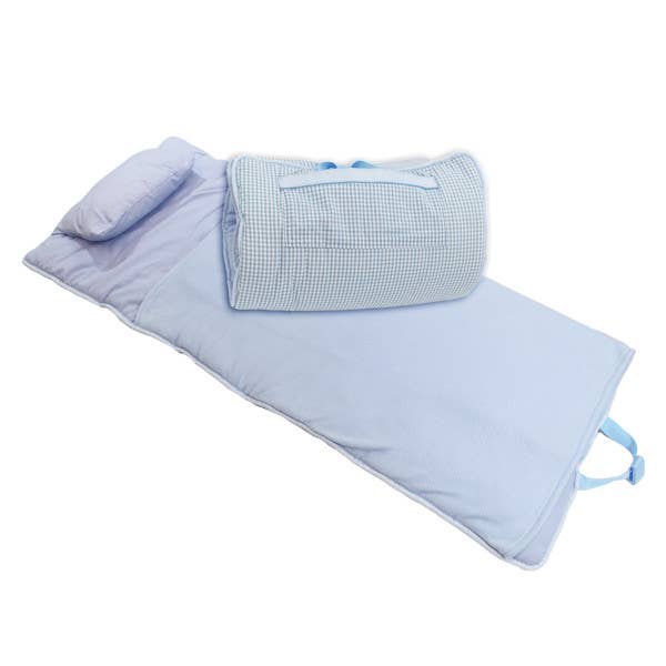 Baby Blue Gingham Nap Roll | Mint