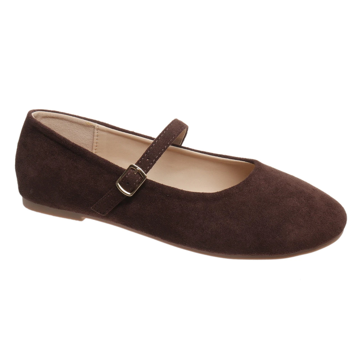 Chocolate Suede Flats