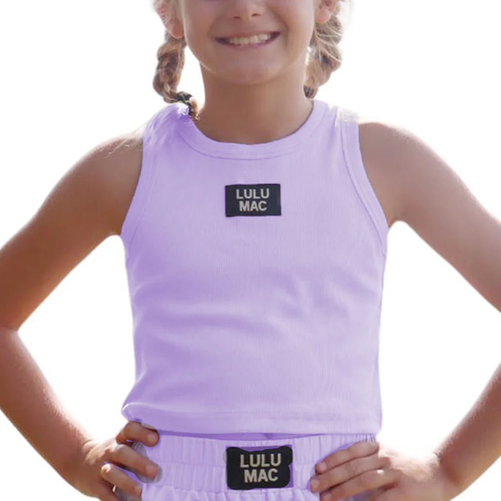 LAVENDER KIDS SOLID TANK