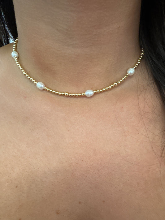 Hart Designs Pearl & Gold Necklace