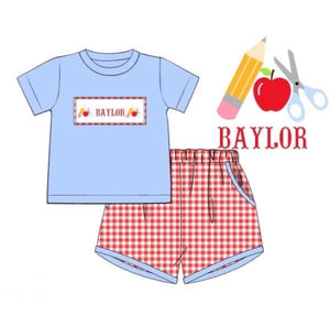 PO73 School Supply Name Smocks