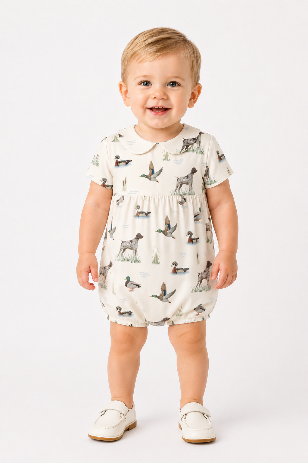 Field & Feathers Boy Collared Bubble