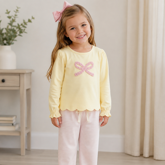 Ribbons & Roars Girls Pant Set - ETA JANUARY