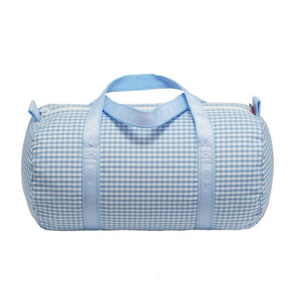 Baby Blue Gingham Baby Duffel | Mint