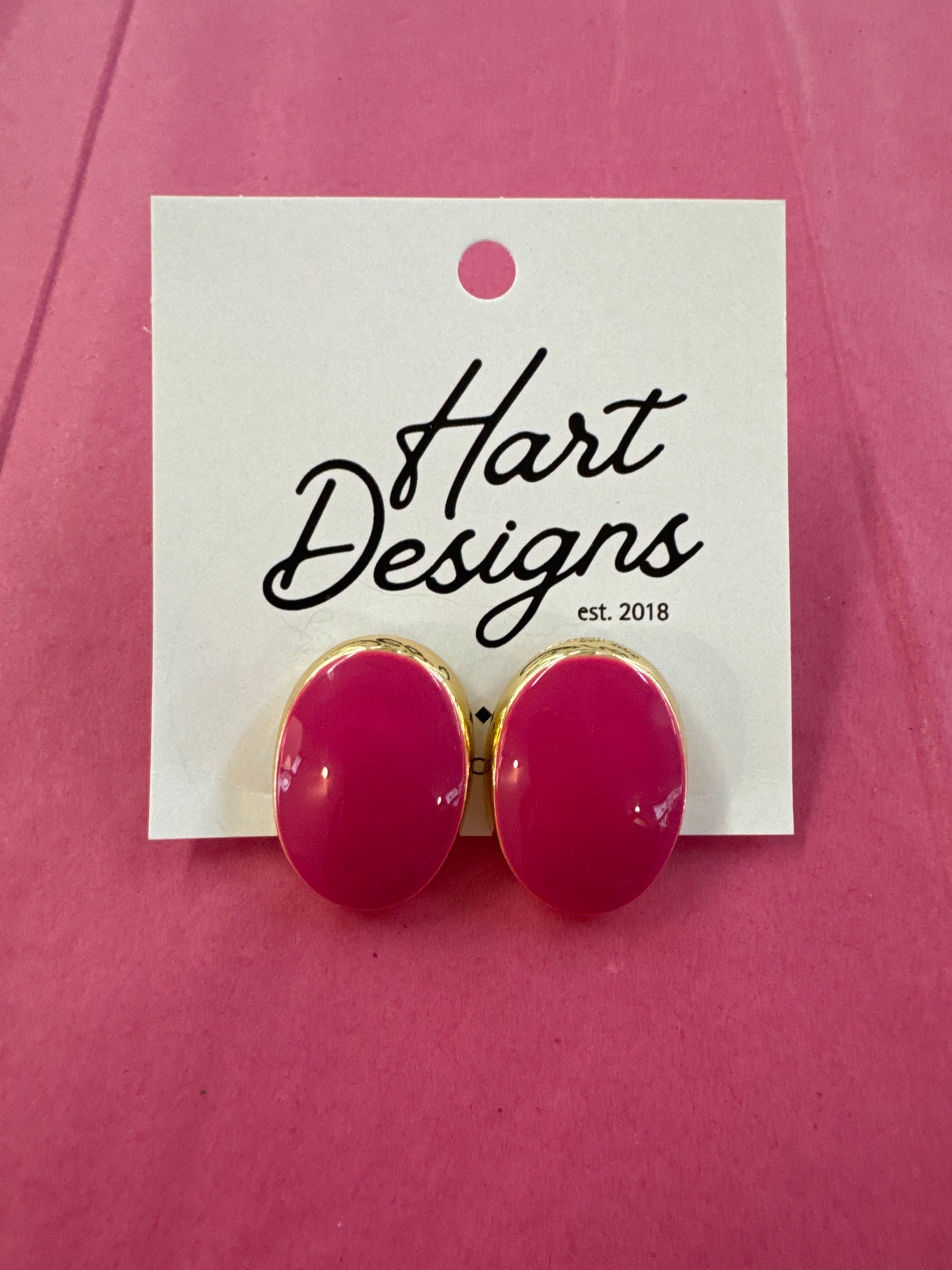 Hart Designs Chunky Pink Studs
