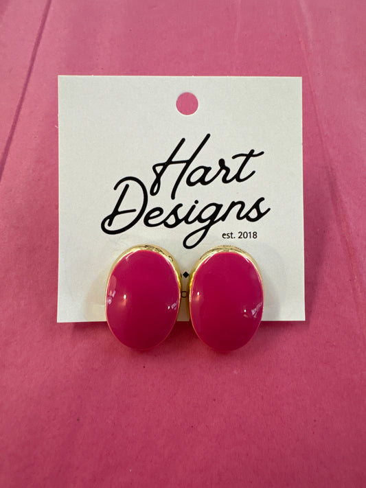 Hart Designs Chunky Pink Studs
